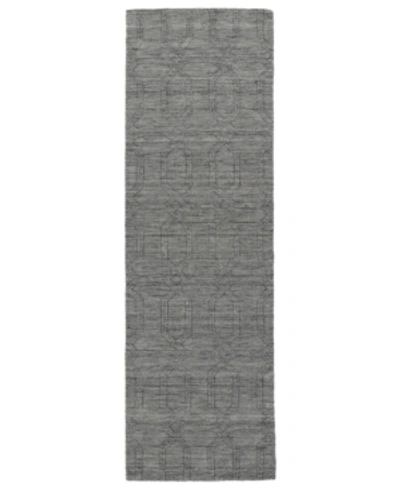 Kaleen Imprints Modern Ipm03-75 Gray 2'6" X 8' Runner Rug In Grey