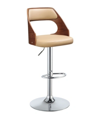 Acme Furniture Camila Swivel Adjustable Stool In Beige