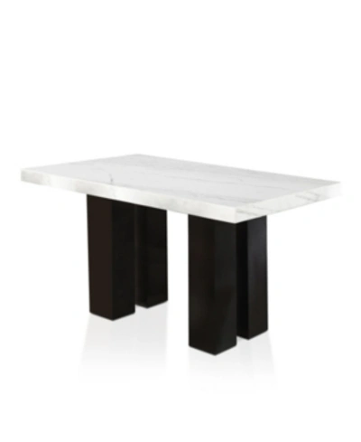 Furniture Camila 70" Rectangle Marble Counter Height Table
