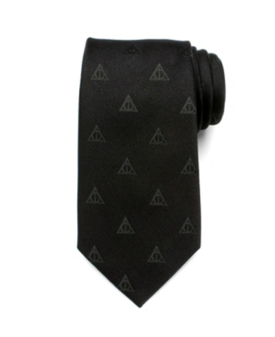 Harry Potter Deathly Hallows Men's Tie In Black