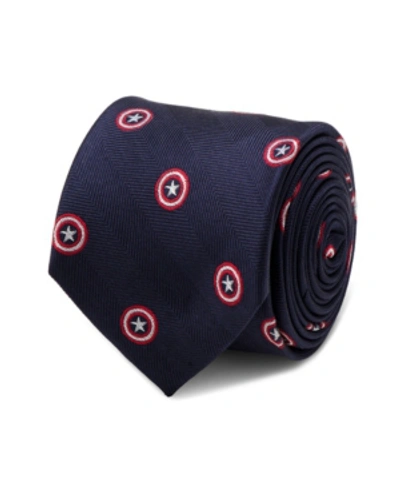 Marvel Captain America Men's Tie In Navy