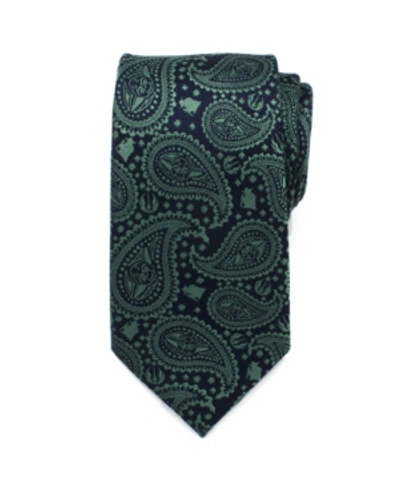 Star Wars Yoda Paisley Men's Tie In Green