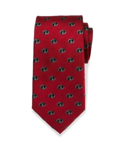 Disney Pixar's The Incredibles Logo Men's Tie In Red