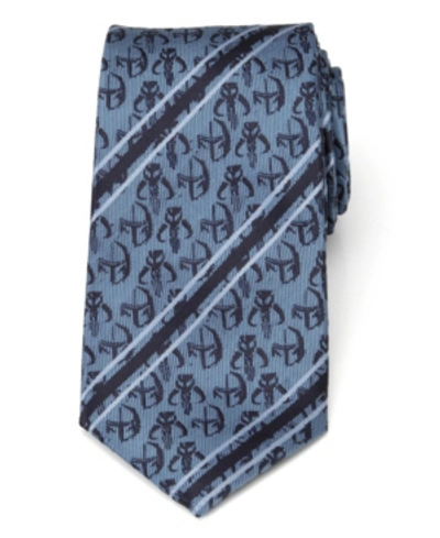 Star Wars Mando Stripe Men's Tie In Blue