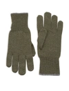 Brunello Cucinelli Men's Cashmere Gloves In Army Green