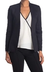 Alice And Olivia Jerri Collarless Blazer In Black