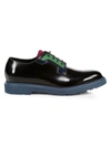 Paul Smith Men's Colorblock Patent Leather Dress Shoes In Black