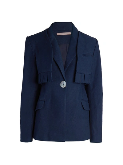 Maggie Marilyn Women's Together We Are One 2-piece Layered Blazer In Midnight
