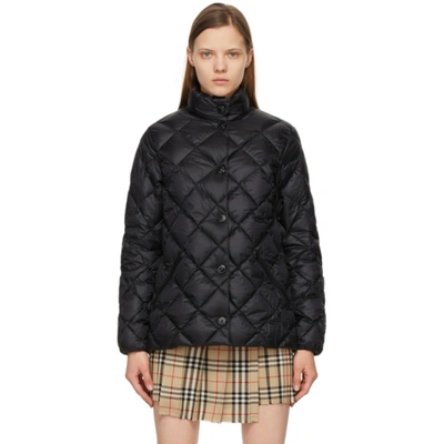 Burberry Black Down Quilted Oswestry Jacket