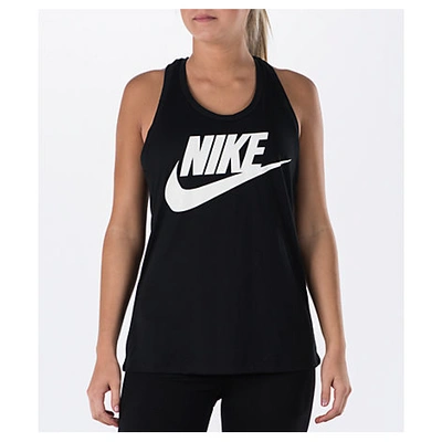 Nike Sportswear Essential Racerback Tank Top In Black
