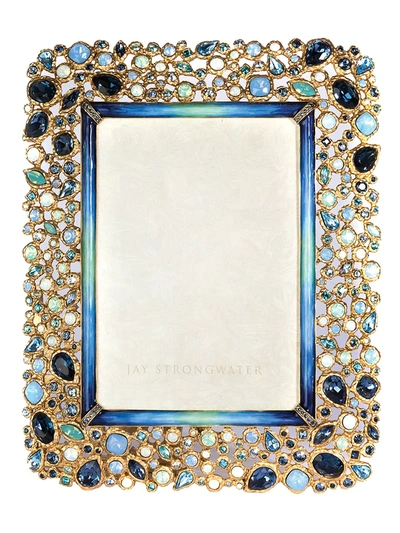 Jay Strongwater Javier Bejeweled Picture Frame, 5" X 7" In Multi