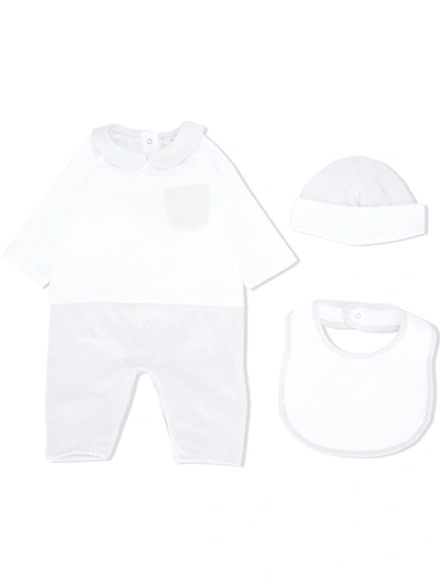 Fendi Babies' Overall Pyjama Set In White