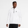 Nike Jordan Jumpman Air Fleece Hoodie In White