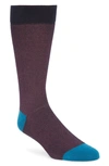 Ted Baker Textured Socks In Deep Pink