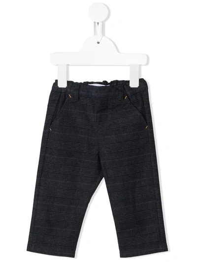Tartine Et Chocolat Babies' Checked Trousers In 蓝色