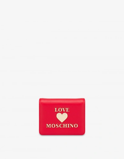 Love Moschino Wallet Padded Heart In Red