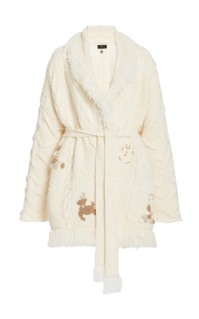 Alanui Regenerated Icon Cardigan In White