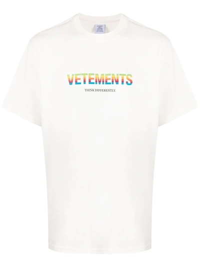 Vetements Off-white 'think Differently't-shirt