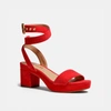 Coach Serena Sandale - Size 8.5 B In Red