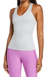 Alo Yoga Elevate Rib Tank In Dove Grey Heather