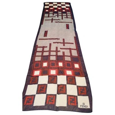 Pre-owned Fendi Silk Scarf