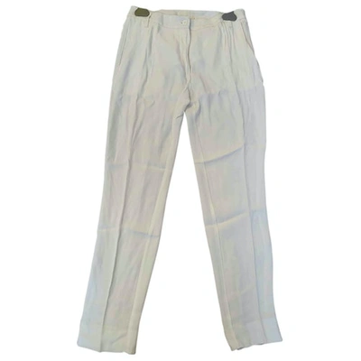 Pre-owned American Vintage Large Pants In White