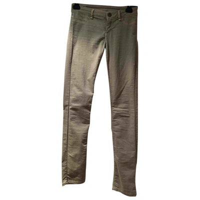 Pre-owned Pinko Slim Jeans In Grey