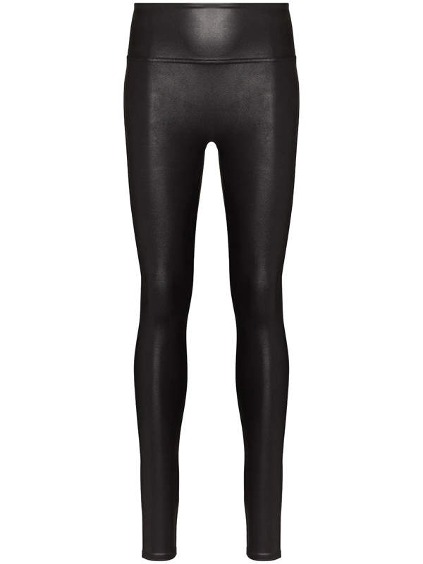 black leather leggings petite
