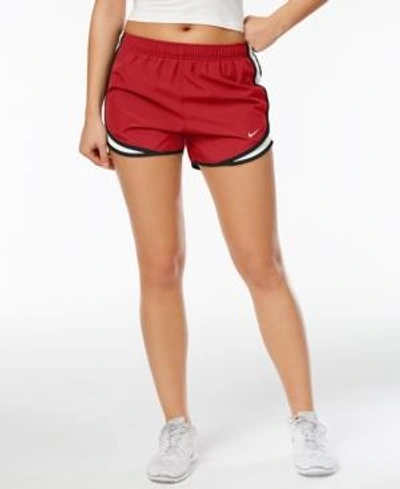 Nike Dry Tempo Running Shorts In Sport Red/white