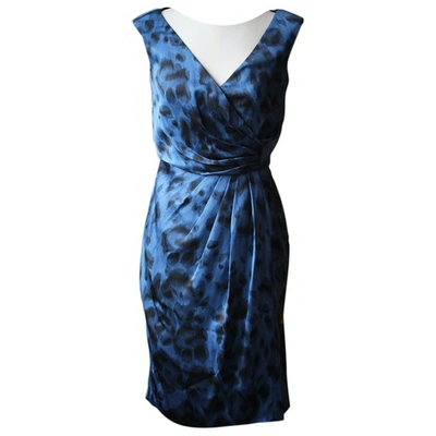 Pre-owned Stella Mccartney Silk Dress In Blue
