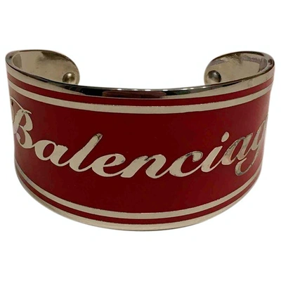 Pre-owned Balenciaga Red Metal Bracelet