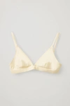 Cos Triangle Microfibre Bra In Yellow