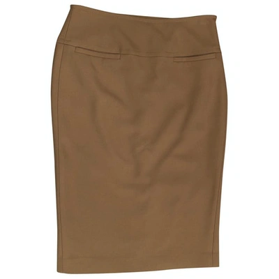 Pre-owned Ralph Lauren Wool Mid-length Skirt In Beige