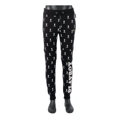 Pre-owned Philipp Plein Trousers In Black