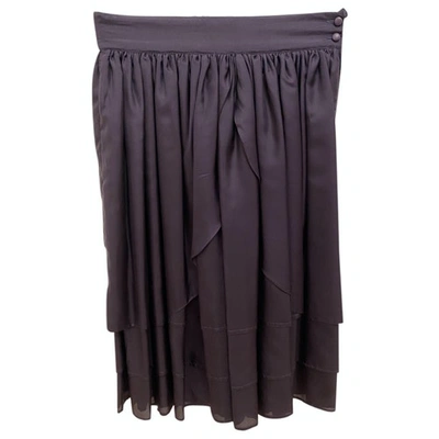 Pre-owned Dolce & Gabbana Mid-length Skirt In Purple