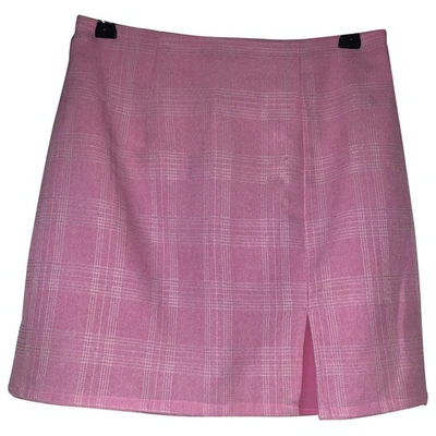 Pre-owned Superdown Mini Skirt In Pink