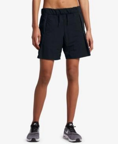 Nike Sportswear Bonded Woven Shorts In Black