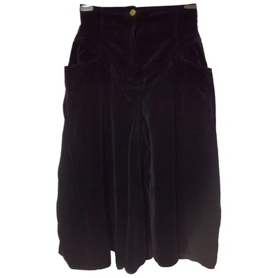 Pre-owned Alberta Ferretti Maxi Skirt In Black