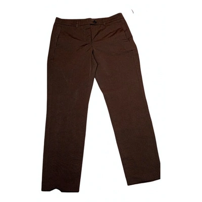Pre-owned Max Mara Trousers In Brown
