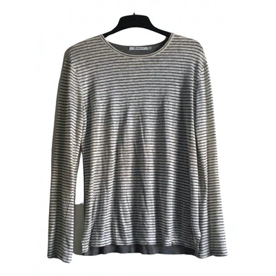 Pre-owned Alexander Wang T Linen Jersey Top In Multicolour