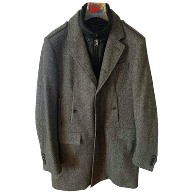 Pre-owned Manuel Ritz Wool Coat In Grey