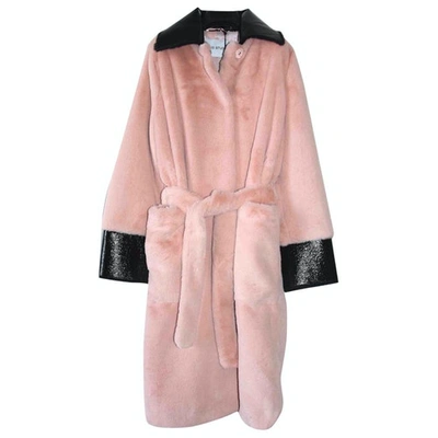 Pre-owned Stand Studio Coat In Pink