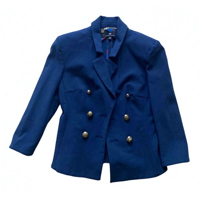 Pre-owned Elisabetta Franchi Short Vest In Blue