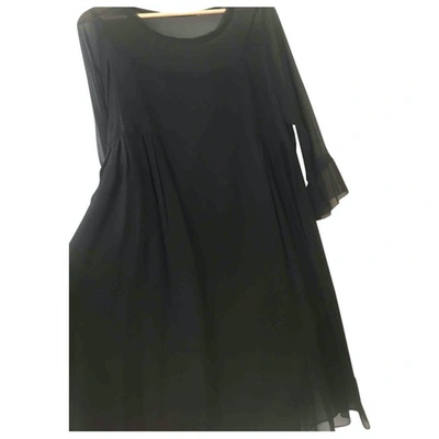 Pre-owned Schumacher Silk Mid-length Dress In Black