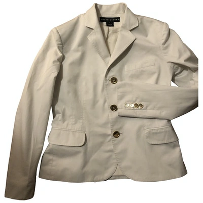 Pre-owned Ralph Lauren Short Vest In White
