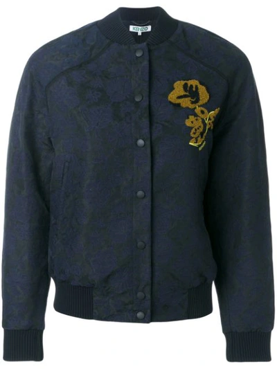 Kenzo Teddy Blouson Bomber Jacket, Navy In Blue