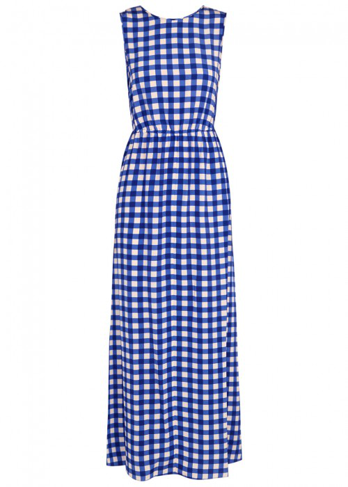 diane von furstenberg gingham dress