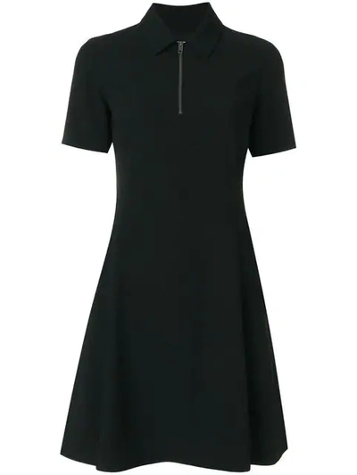 Kenzo Fit And Flare Polo Dress, Black