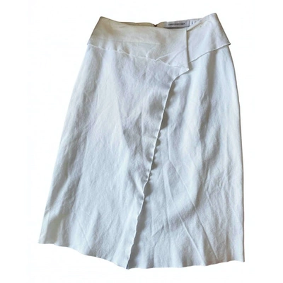 Pre-owned Christopher Esber White Skirt