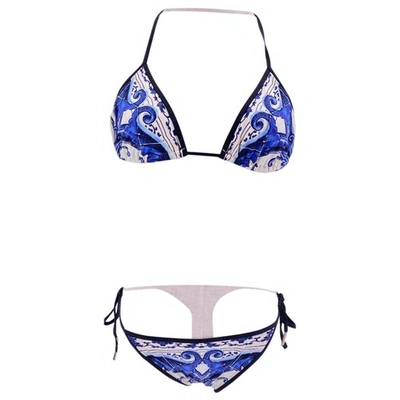 Pre-owned Roberto Cavalli Two-piece Swimsuit In Blue